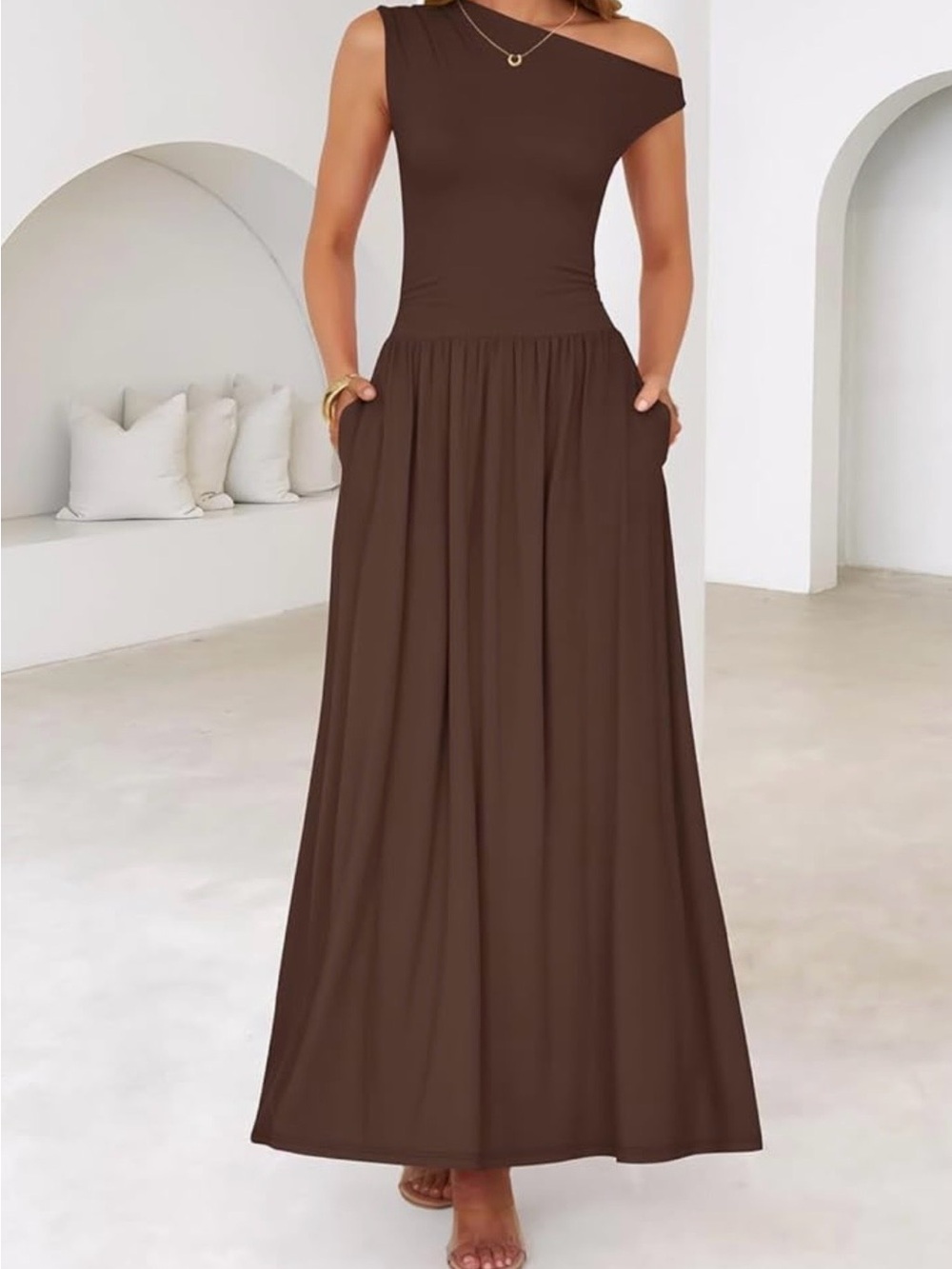 Brown fall dress
